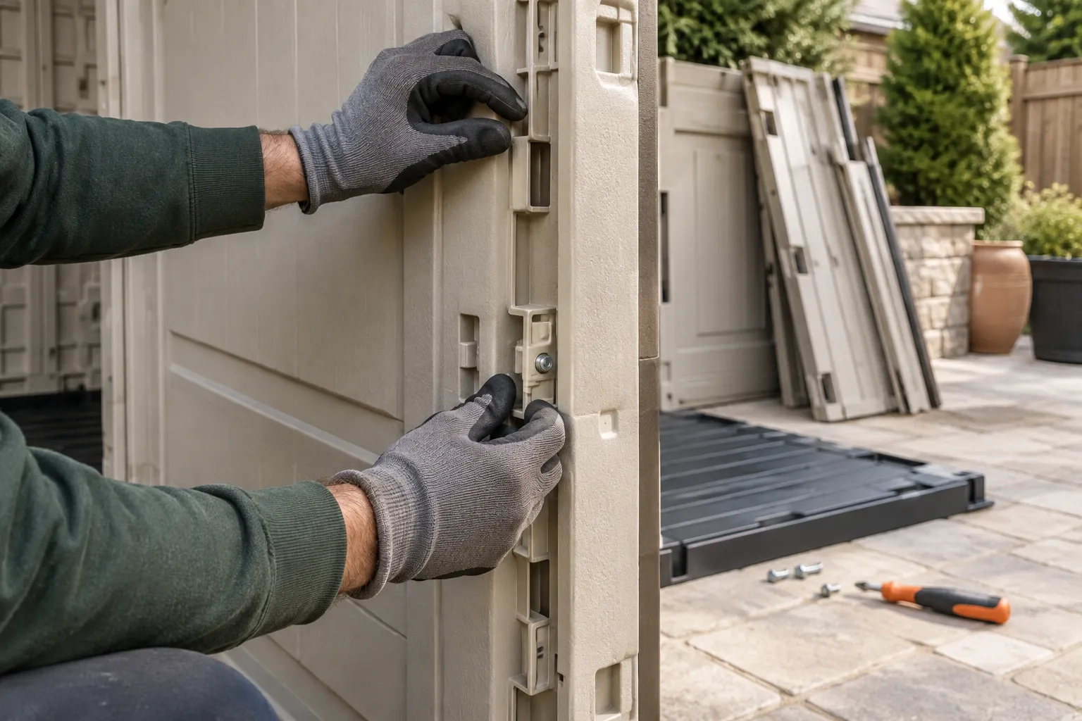 How Resin Shed Panels Come Apart